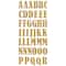 12 Packs: 85 ct. (1,020 total) Bernhard Gold Glitter Alphabet Foam Stickers by Recollections™